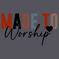 Made to worship - Heavy Cotton Long Sleeve T-Shirt Design