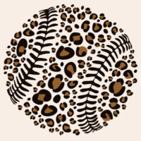 Leopard baseball - Youth Elevated Fleece Crewneck Sweatshirt Design